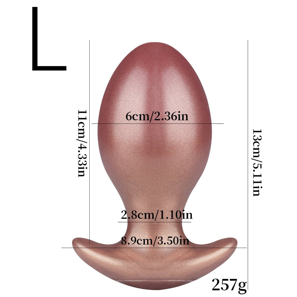 RoseGold Velvet Plug – 3 Size Available Smooth Silicone Anal Plug - Tarisss Sex Toy Store