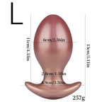 RoseGold Velvet Plug – 3 Size Available Smooth Silicone Anal Plug - Tarisss Sex Toy Store