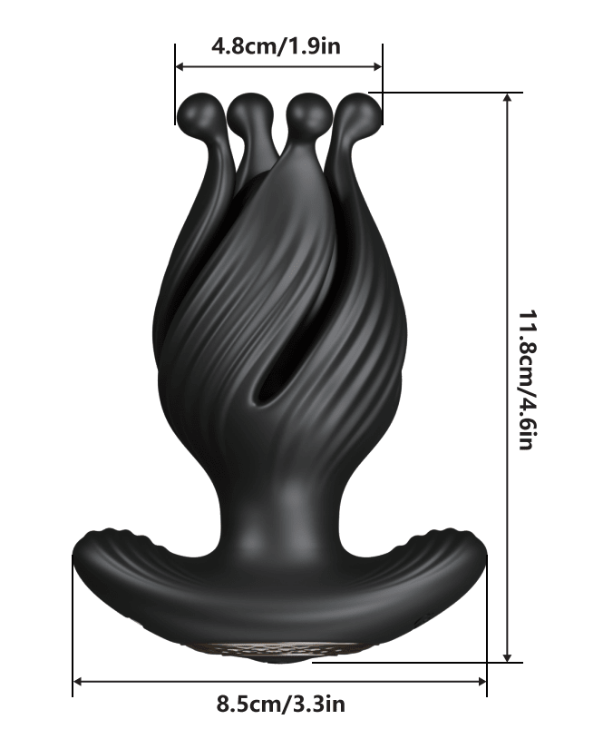 Rotating Expanding Prostate Massager with Vibrating Anal Plug - Tarisss Sex Toy Store