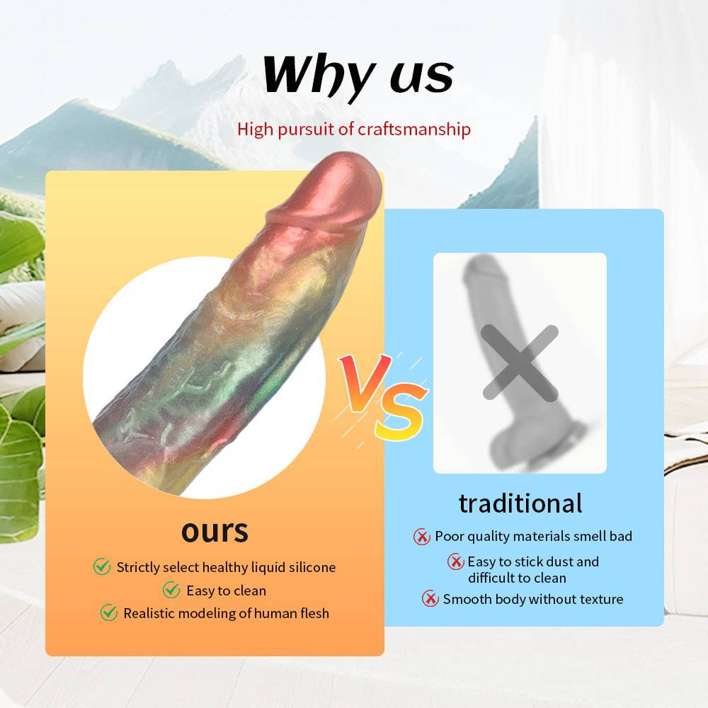 Roy 12 Inch Realistic Dildo with Jelly Texture - Tarisss Sex Toy Store