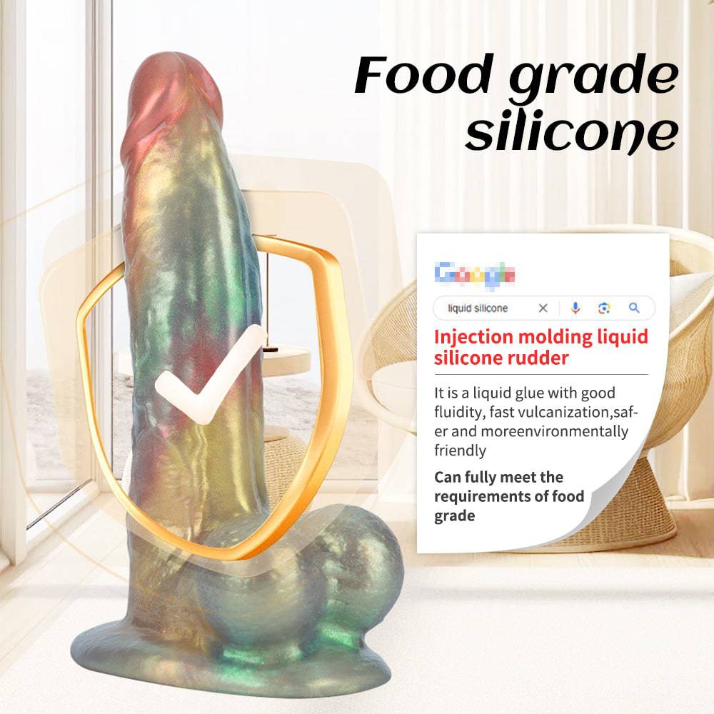 Roy 12 Inch Realistic Dildo with Jelly Texture - Tarisss Sex Toy Store
