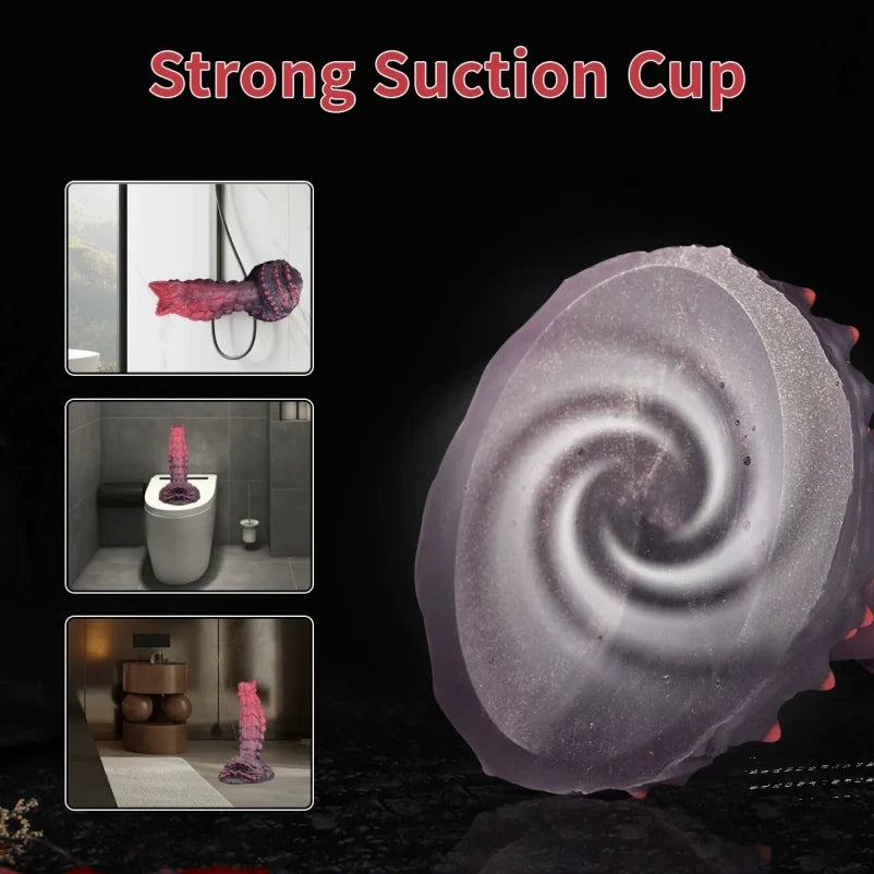 Domlust Drake's Dick Dildo – Dragon Scale Silicone Butt Plug with Suction Cup for Fantasy Fetish Play