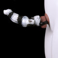 Fantasy Alien Dragon Vibrating Cock Sleeve — Platinum Silicone Penis Extender with Remote Control