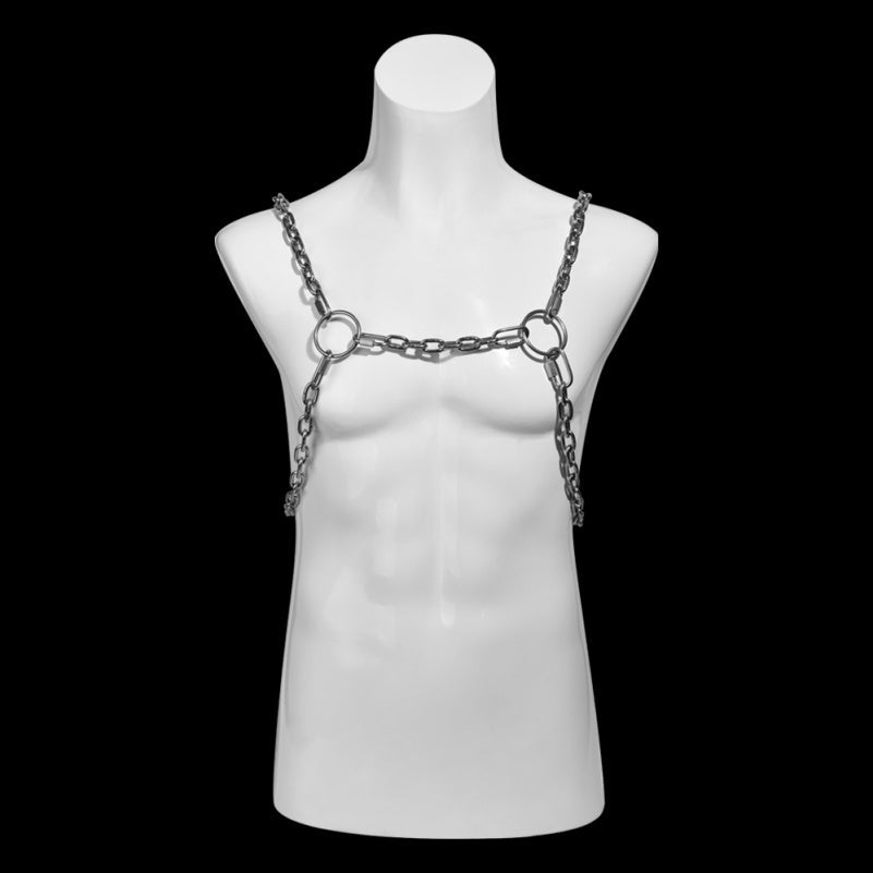 Metal Nipple Clamps Play Bondage Set – Adjustable Strap-on Compatible for Intense BDSM  Toys