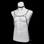 Metal Nipple Clamps Play Bondage Set – Adjustable Strap-on Compatible for Intense BDSM  Toys