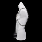 Metal Nipple Clamps Play Bondage Set – Adjustable Strap-on Compatible for Intense BDSM  Toys