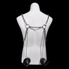 Metal Nipple Clamps Play Bondage Set – Adjustable Strap-on Compatible for Intense BDSM  Toys