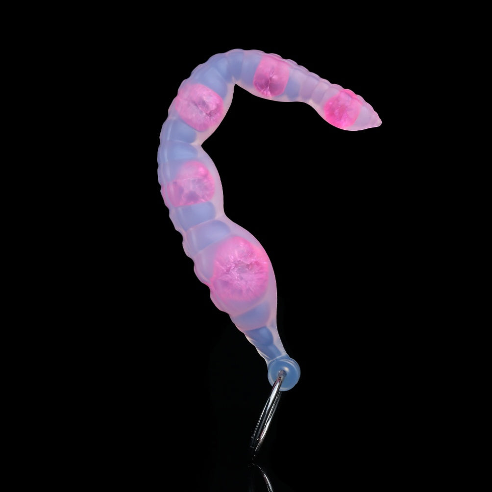 Tentacle Anal Beads Butt Plug – 6-Bead Progressive Platinum Silicone | Glass Heart Design | Domlust