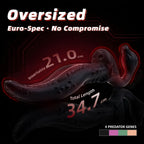 Alien Tongue Double-Head Dildo – C-Spot, G-Spot & P-Spot | Premium Platinum Silicone | Strap-On Ready