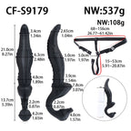 Alien Tongue Double-Head Dildo – C-Spot, G-Spot & P-Spot | Premium Platinum Silicone | Strap-On Ready