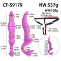 Alien Tongue Double-Head Dildo – C-Spot, G-Spot & P-Spot | Premium Platinum Silicone | Strap-On Ready