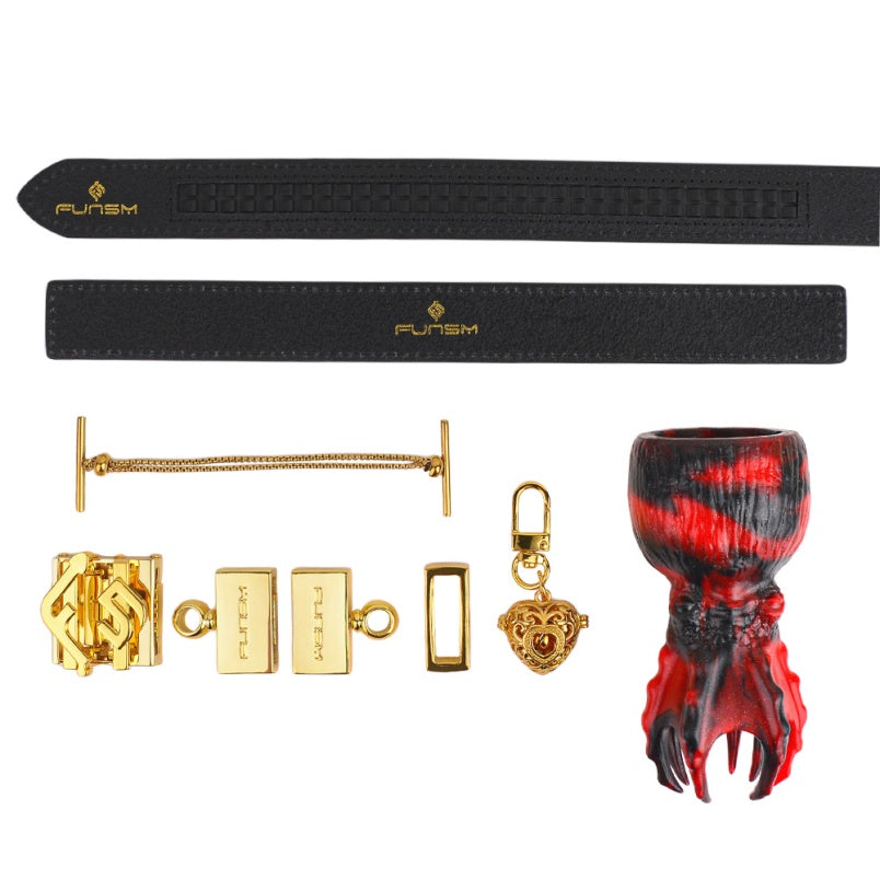 Octopus Fantasy Ball Gag Bondage Set - Strapon Silicone Oral Sex Toy for Women & Man
