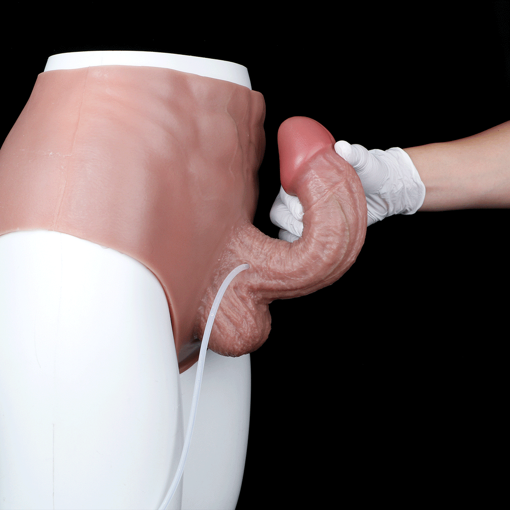 Squirting Silicone Penis Sleeve Panty for ED — Wearable Cock Sleeve That Works Even When Soft