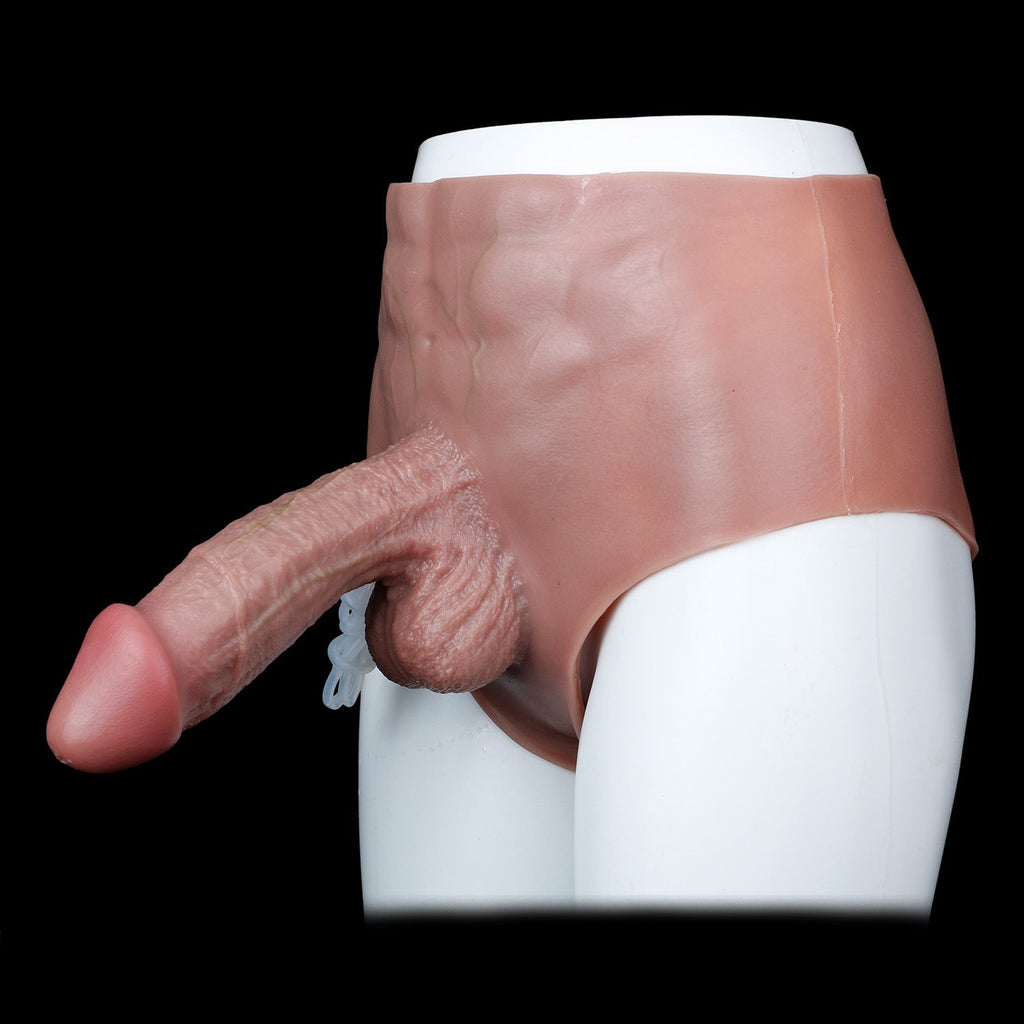 Squirting Silicone Penis Sleeve Panty for ED — Wearable Cock Sleeve That Works Even When Soft