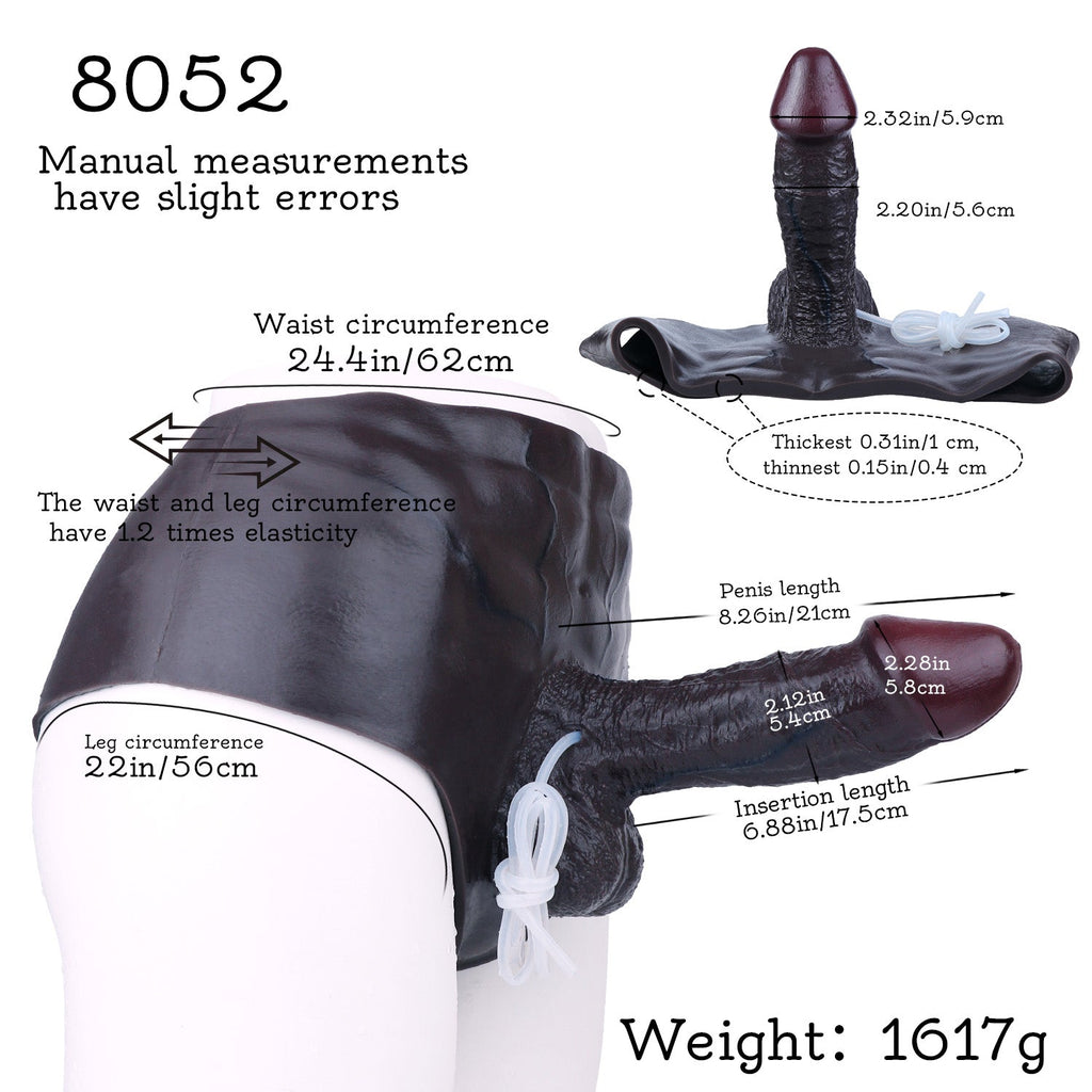 Squirting Silicone Penis Sleeve Panty for ED — Wearable Cock Sleeve That Works Even When Soft