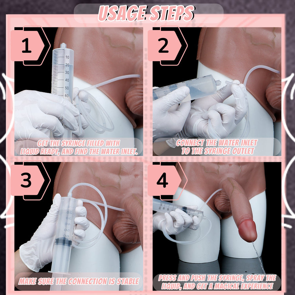 Squirting Silicone Penis Sleeve Panty for ED — Wearable Cock Sleeve That Works Even When Soft