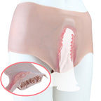 Realistic Wearable Fake Vagina — Platinum Silicone Pussy Panties for Crossdressers