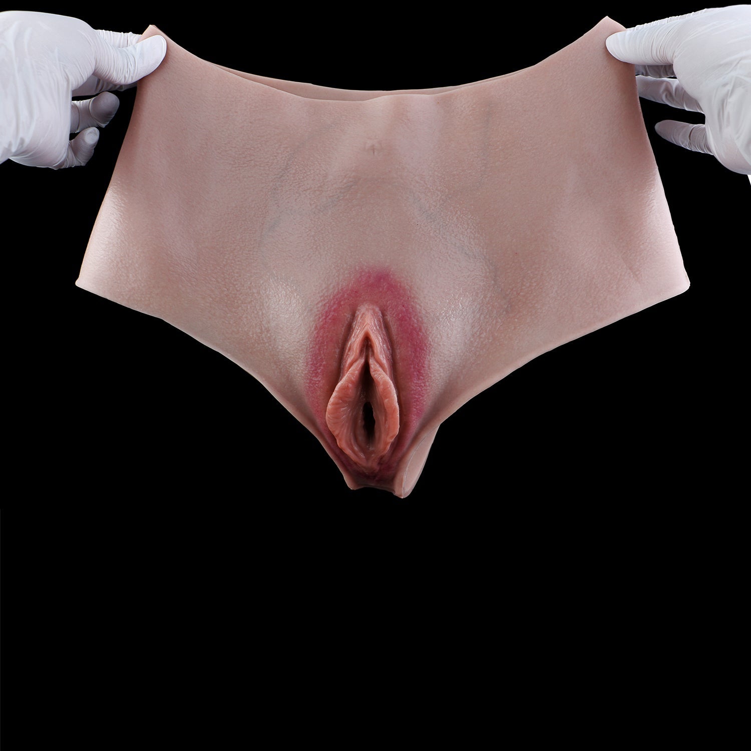 Realistic Wearable Fake Vagina — Platinum Silicone Pussy Panties for Crossdressers