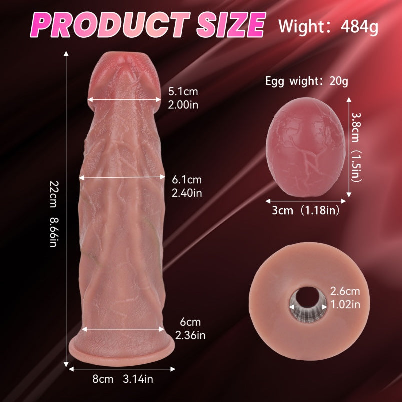 Realistic Ovipositor Dildo Women Masturbator – Silicone Laying Eggs Vaginal Anal Sex Toy
