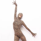 Sexy Leopard Print Full Body Catsuit with Hood Stretch Spandex Zentai Bodysuit - Tarisss Sex Toy Store