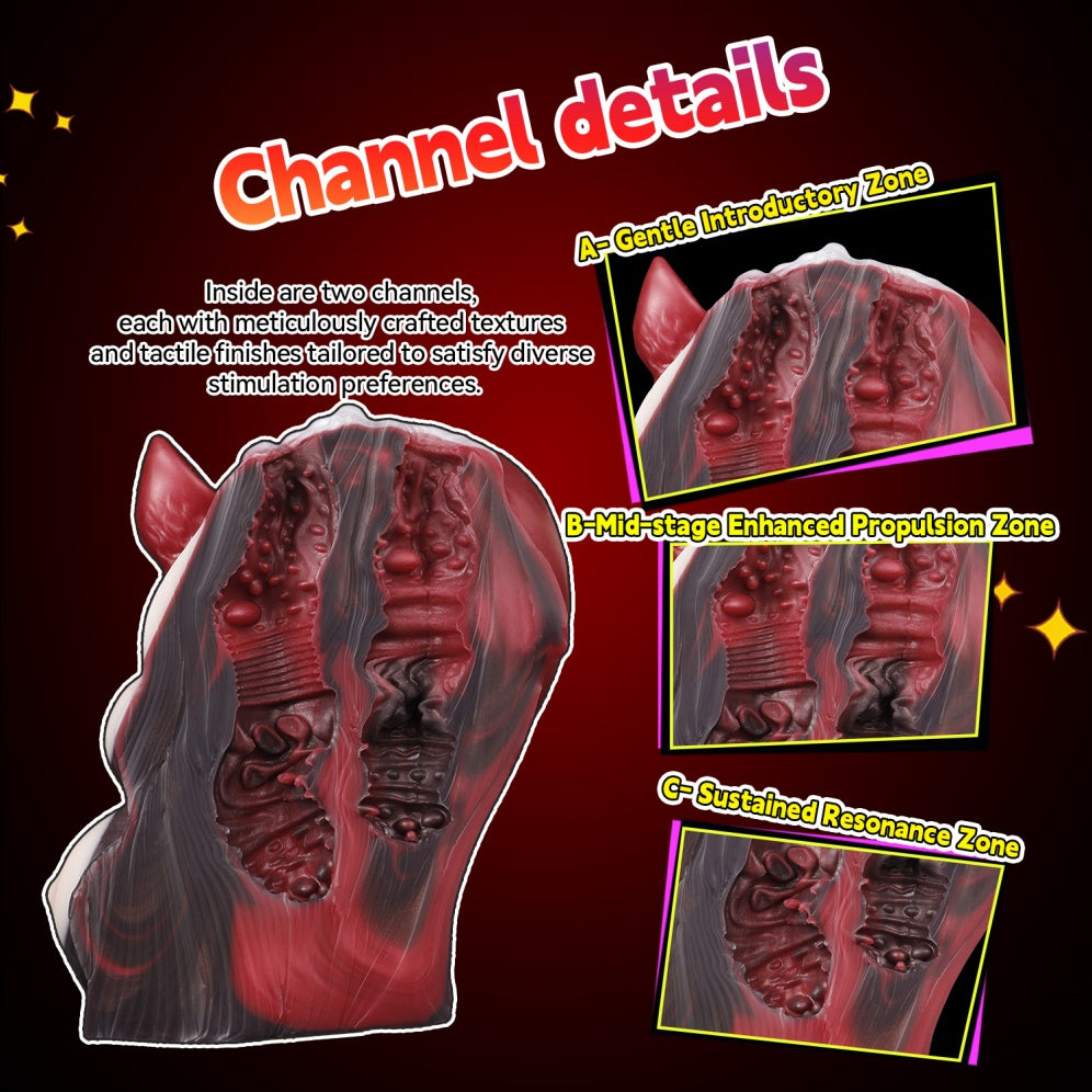 Emberstride Ilphis Horse Torso Pocket Pussy – Dual-Channel Anime Fantasy Mini Sex Doll