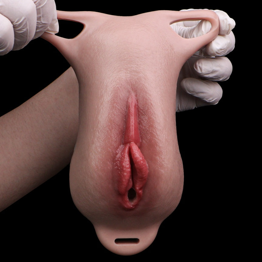 Femboy Silicone Fake Vagina Sheet | Wearable Realistic Artificial Vagina with Strap-On Harness