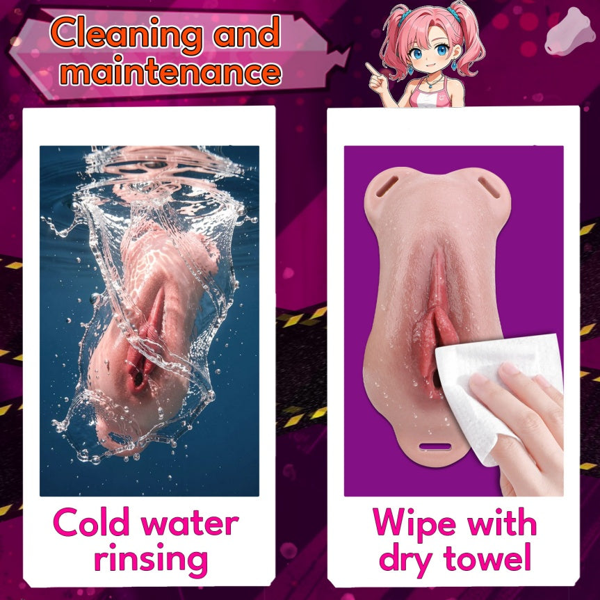 Femboy Silicone Fake Vagina Sheet | Wearable Realistic Artificial Vagina with Strap-On Harness