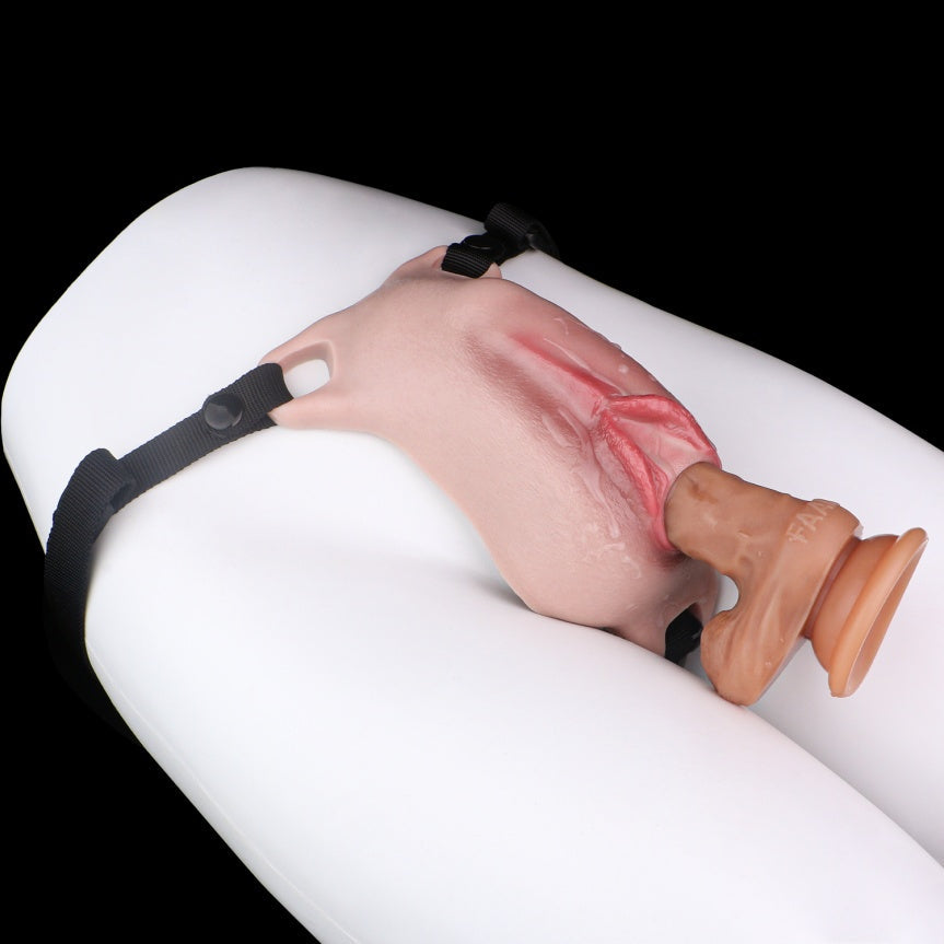 Femboy Silicone Fake Vagina Sheet | Wearable Realistic Artificial Vagina with Strap-On Harness