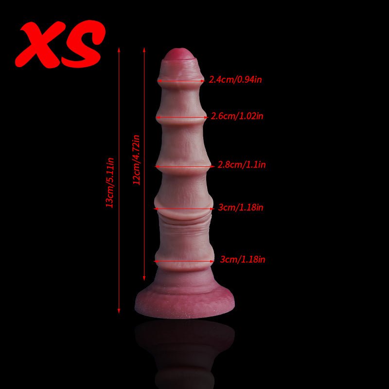 Silicone Anal Plugs with Spiral Ribbing - Tarisss Sex Toy Store