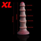 Silicone Anal Plugs with Spiral Ribbing - Tarisss Sex Toy Store