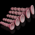 Silicone Anal Plugs with Spiral Ribbing - Tarisss Sex Toy Store