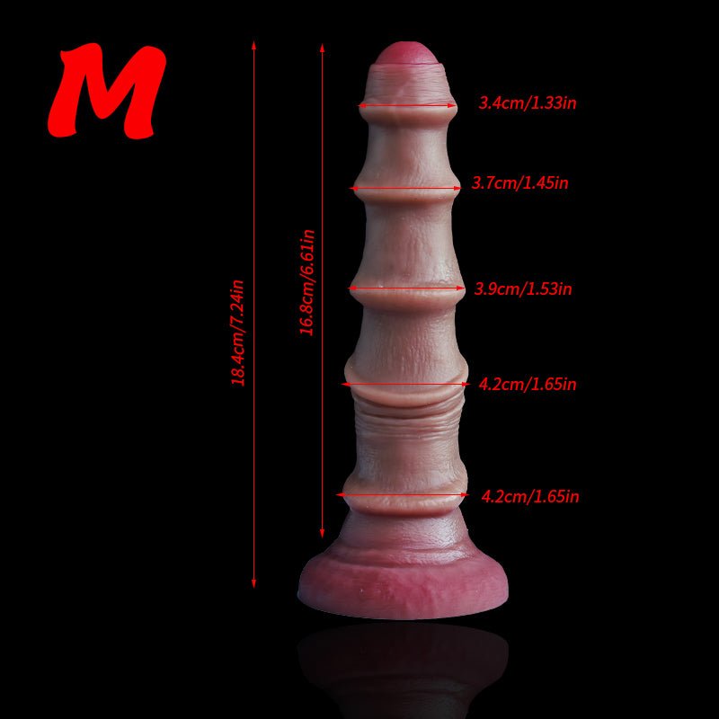 Silicone Anal Plugs with Spiral Ribbing - Tarisss Sex Toy Store