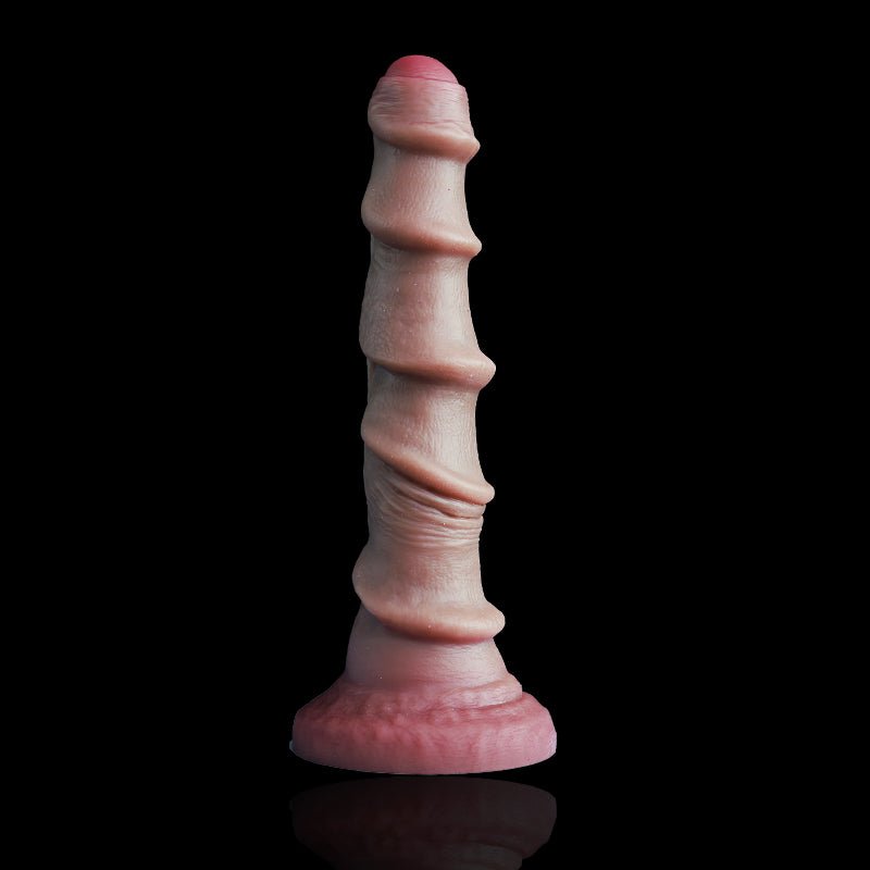 Silicone Anal Plugs with Spiral Ribbing - Tarisss Sex Toy Store