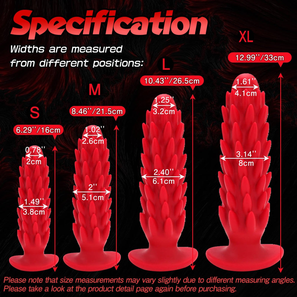 Silicone Butt Plug Dildo with Spike - Tarisss Sex Toy Store