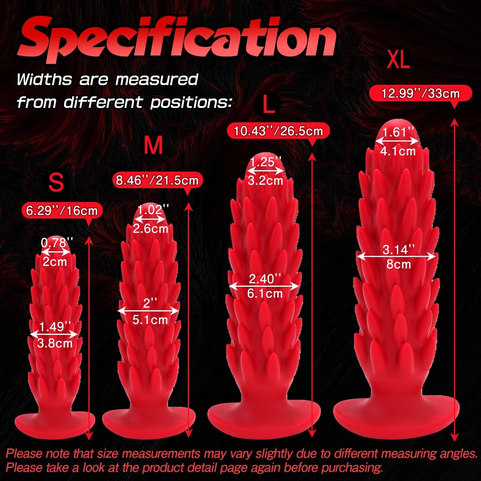 Silicone Butt Plug Dildo with Spike - Tarisss Sex Toy Store