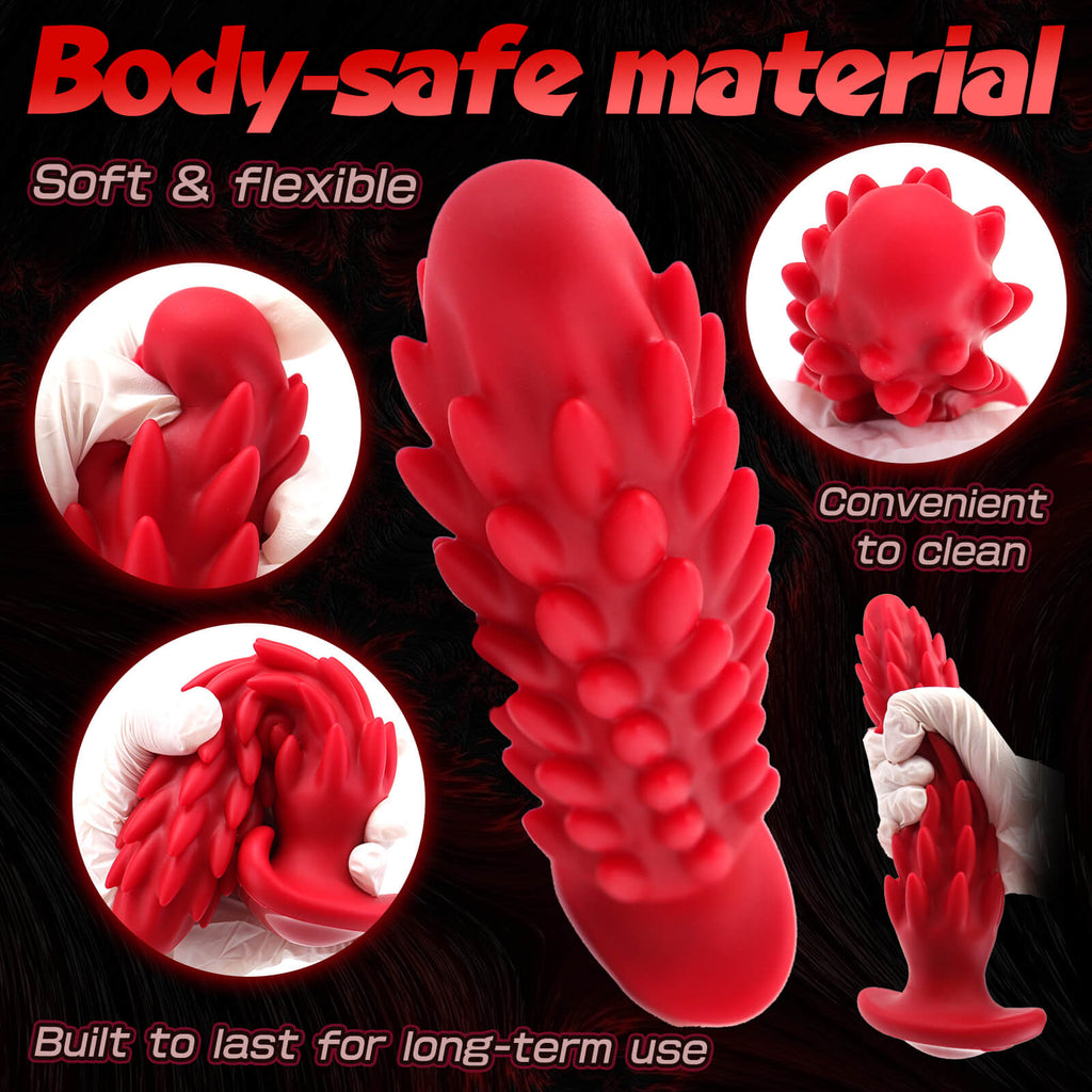 Silicone Butt Plug Dildo with Spike - Tarisss Sex Toy Store