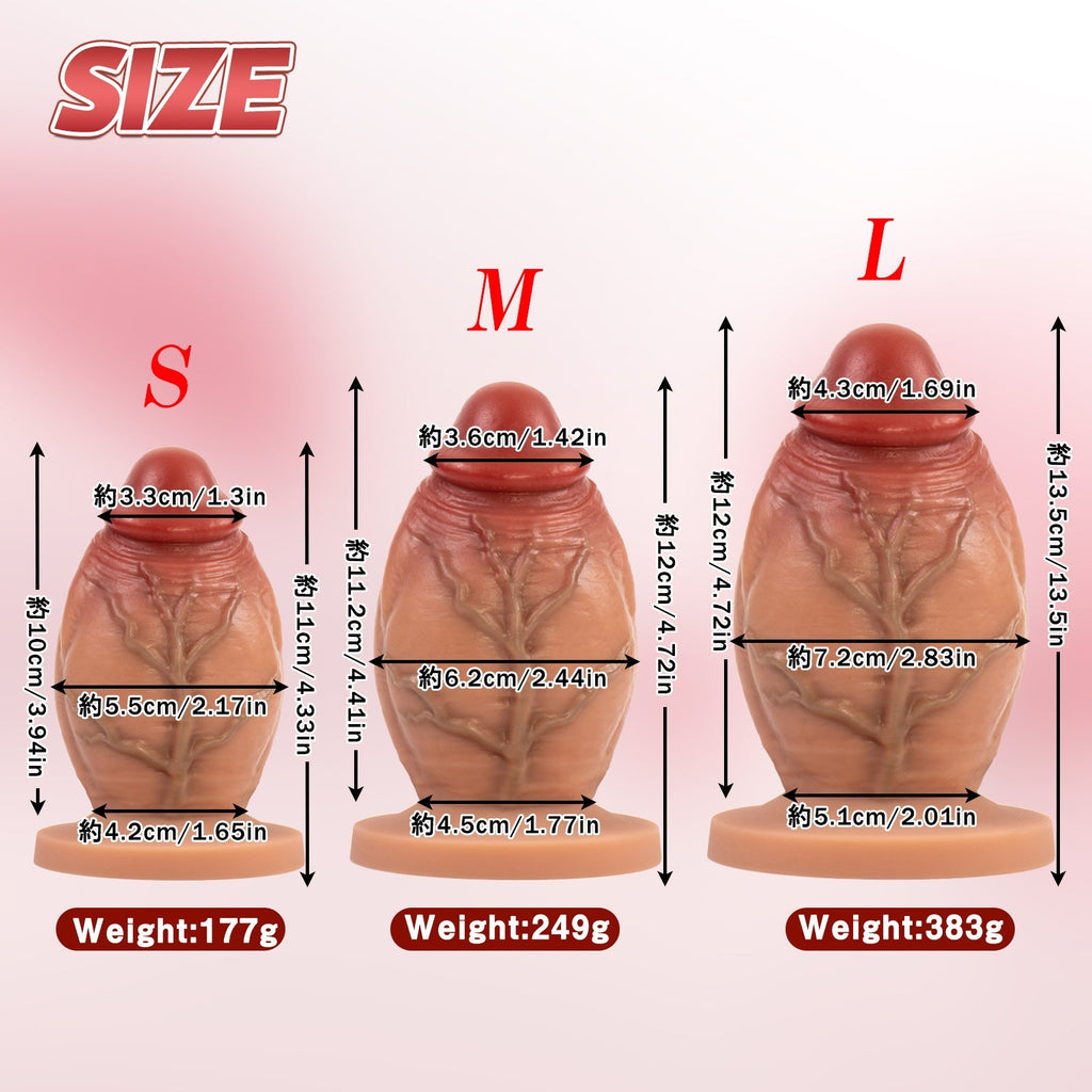 Silicone Fantasy Anal Dildo with Strong Suction - Tarisss Sex Toy Store