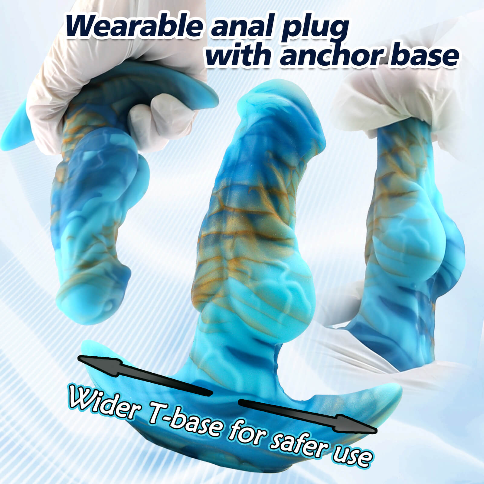 Silicone Fantasy Butt Plug with Anchor Base - Tarisss Sex Toy Store