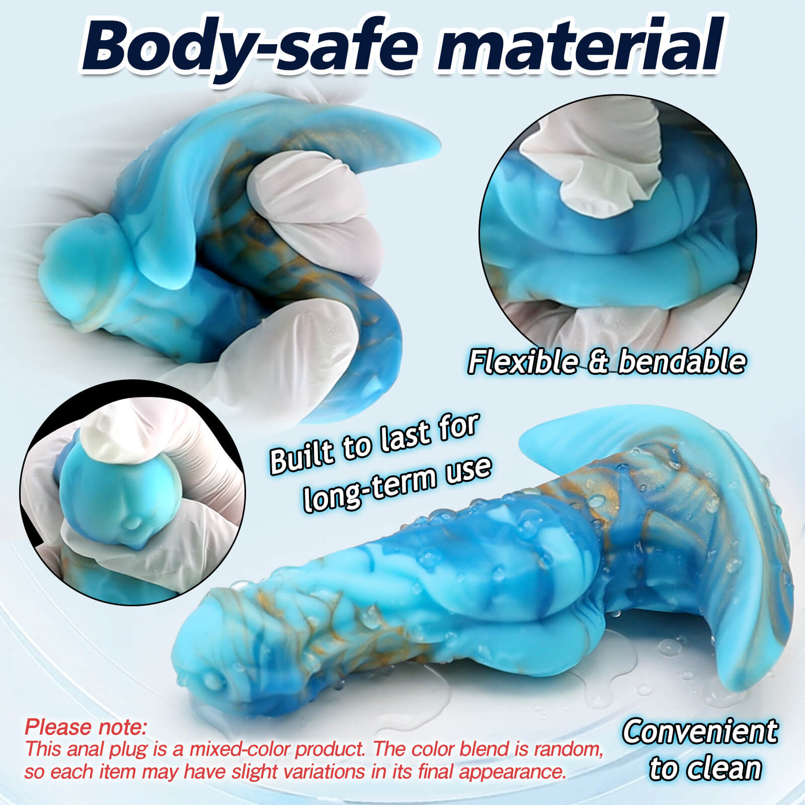 Silicone Fantasy Butt Plug with Anchor Base - Tarisss Sex Toy Store