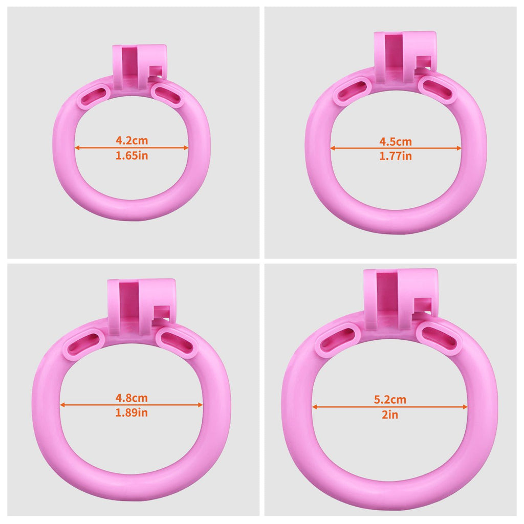 Silicone Male Chastity Cage Set with Lock, Rings & Accessories - Tarisss Sex Toy Store