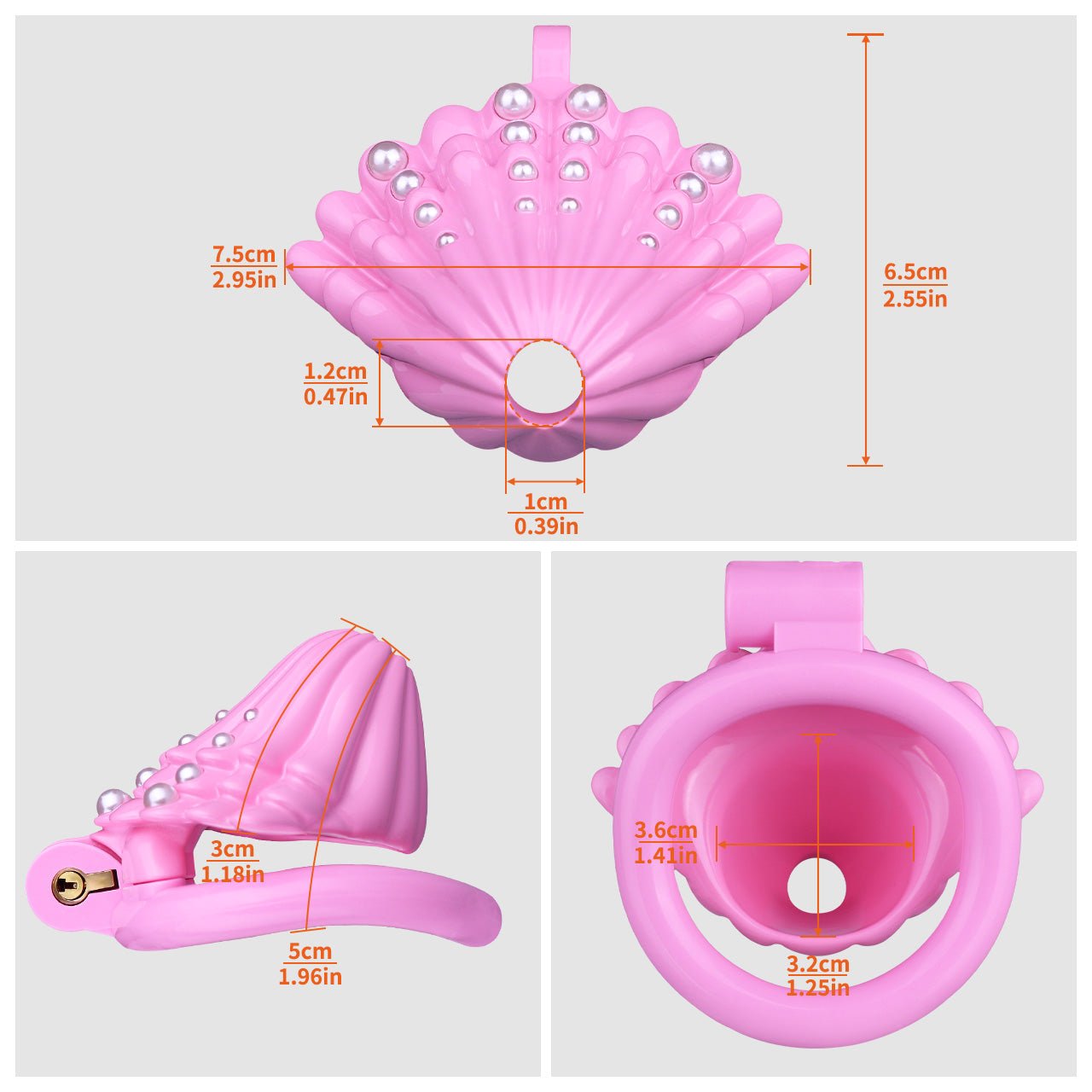 Silicone Male Chastity Cage Set with Lock, Rings & Accessories - Tarisss Sex Toy Store