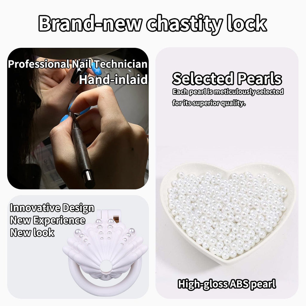 Silicone Male Chastity Cage Set with Lock, Rings & Accessories - Tarisss Sex Toy Store
