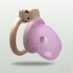 Silicone Male Chastity Cage with Adjustable Rings & Lock Set - Tarisss Sex Toy Store