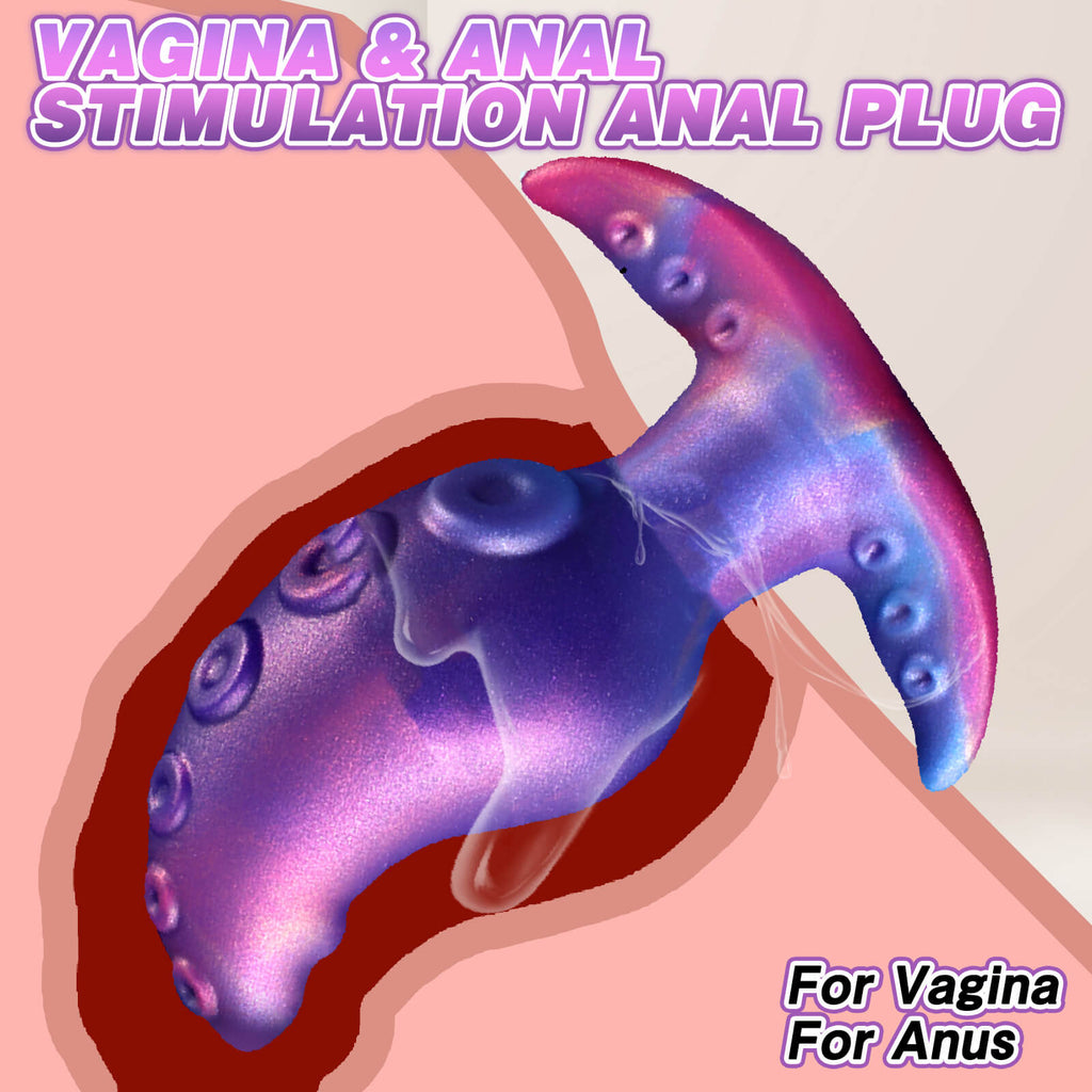 Silicone Octopus Butt Plug with Anchor Base - Tarisss Sex Toy Store