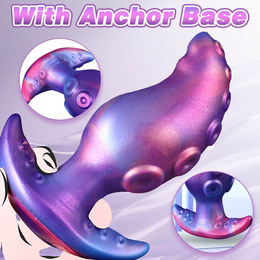 Silicone Octopus Butt Plug with Anchor Base - Tarisss Sex Toy Store