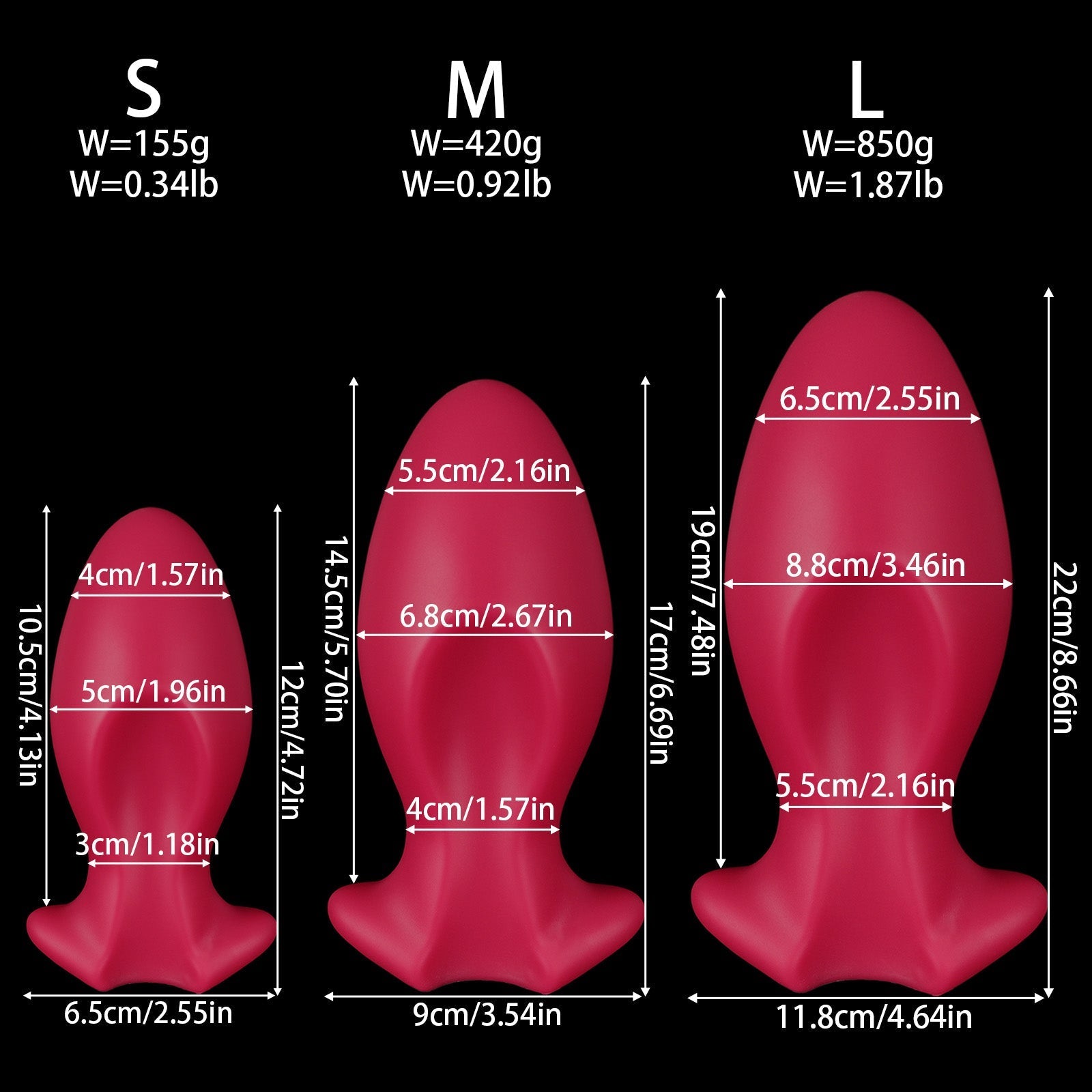 Silicone Plug with Ergonomic Shape and Secure Flared Base - Tarisss Sex Toy Store