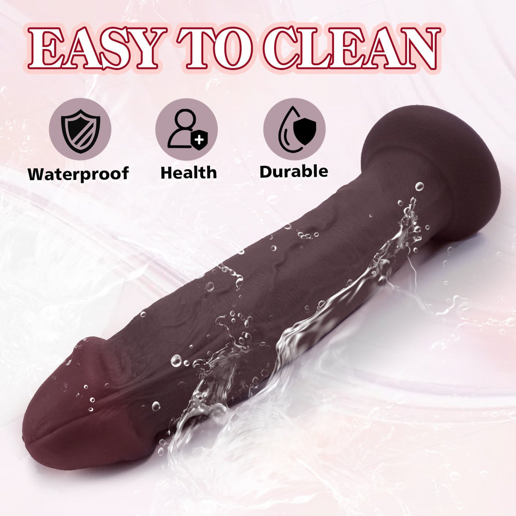 Silicone Realistic Dildo with Suction Cup Base - Tarisss Sex Toy Store