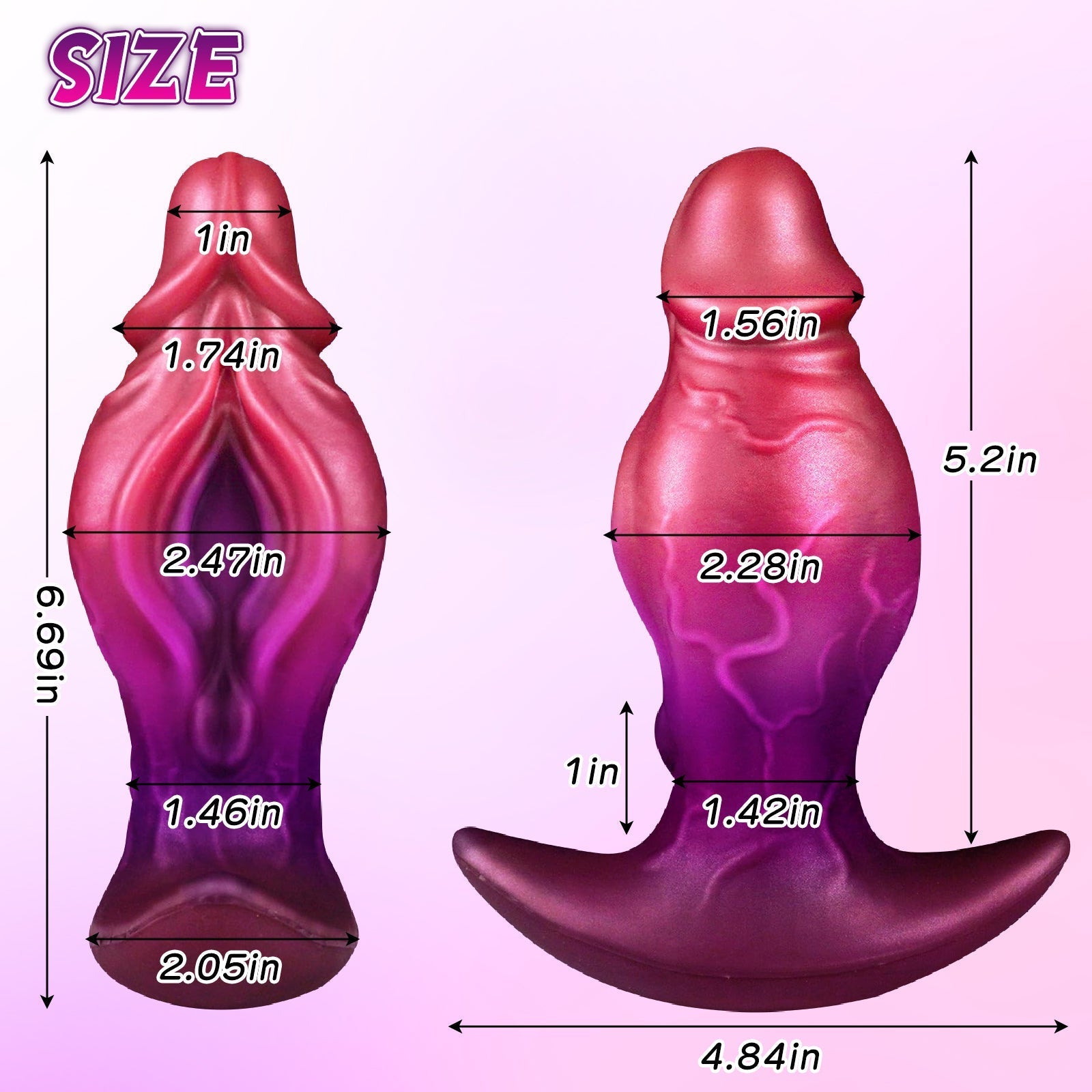 Silicone Sex Toys with Anchor Base - Tarisss Sex Toy Store