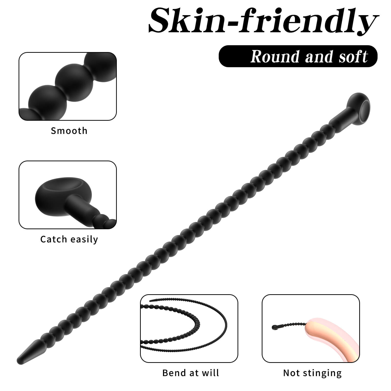 Silicone Urethral Sound - Tarisss Sex Toy Store