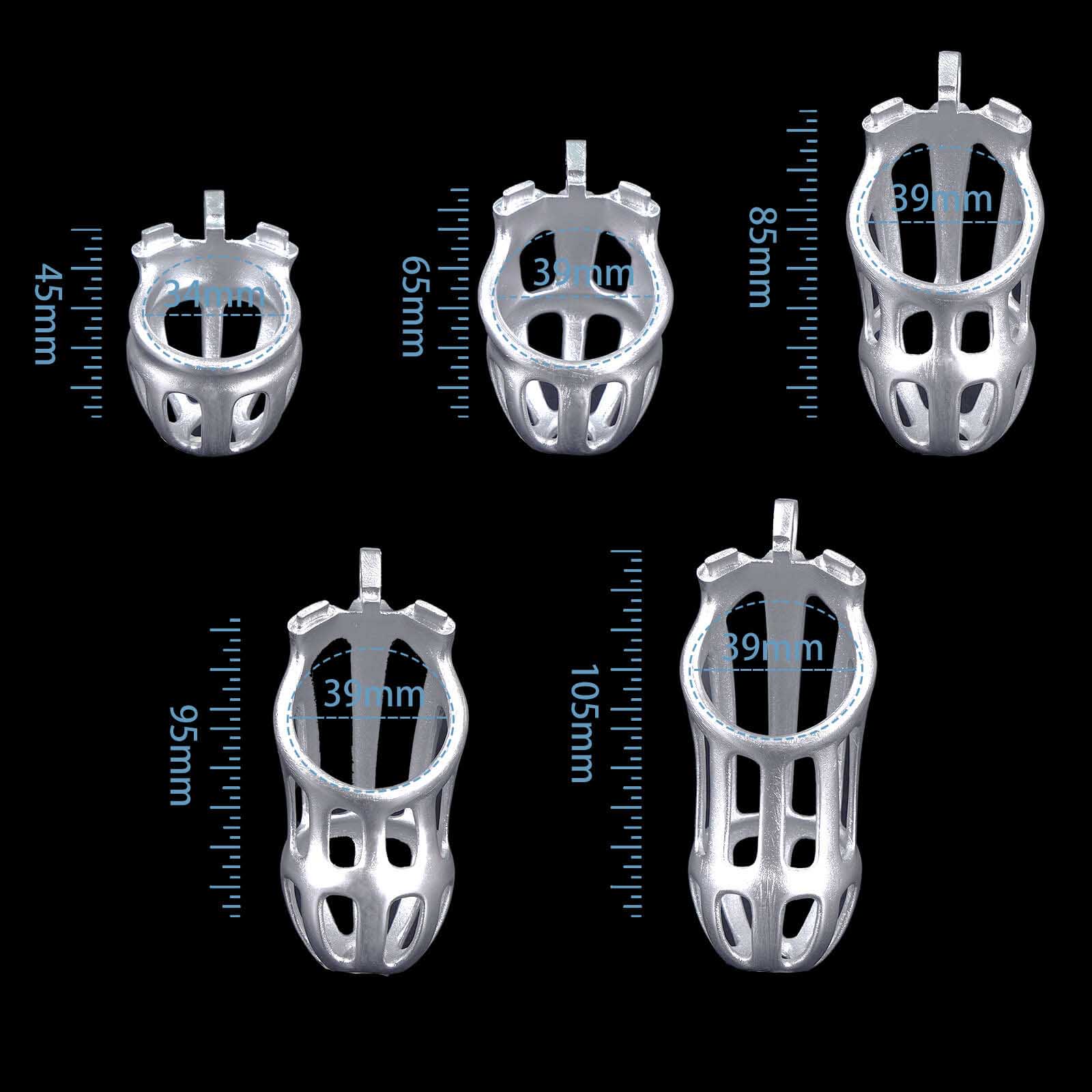 Silver Resin Cobra Male Chastity Cage - Tarisss Sex Toy Store